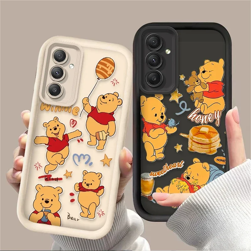 Роскошный чехол Disney Винни-пух для Samsung Galaxy A55 A35 A25 A15 A05 A05S 5G A24 A13 A23 A12 A22 A32 A52 A52S A71 A72 A51