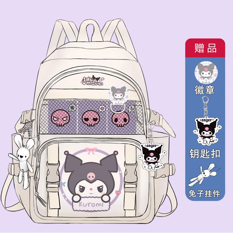 Фото Школьный ранец Sanrio Clow M, вместительный Повседневный Легкий водонепроницаемый рюкзак на плечо с мультипликационным рисунком №2