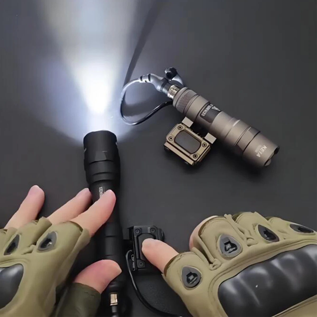 Фото Фонарик Surefire M300 M600 с кнопкой блока питания Lite, переключатель давления 20 мм, рельсовая винтовка, страйкбол M600C M600B, светодиодный разведчик №2