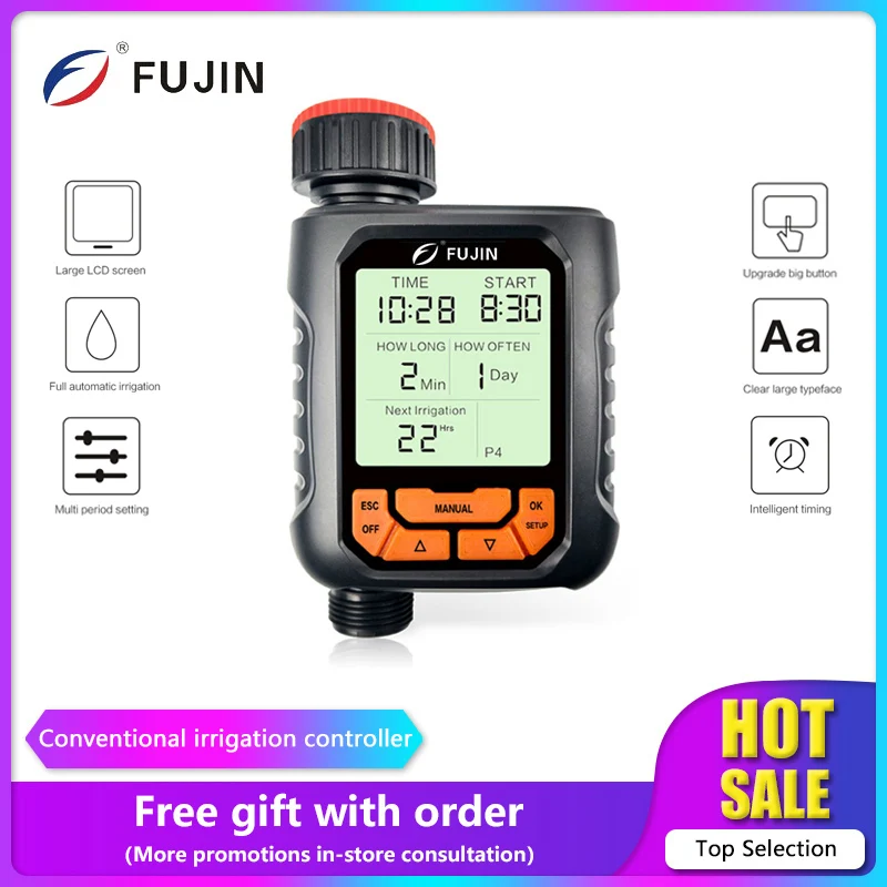 Большой контроллер орошения сада с ЖК-экраном Большой контроллер орошения сада с ЖК-экраном