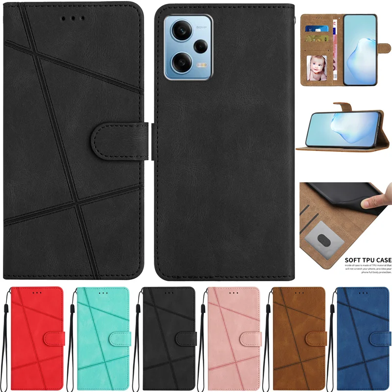 

Redmi Note 12S 12 S note12s Case Skin Friendly PU Leather Capa on For Xiaomi Redmi Note 12 Pro Cover Card Holder Magnetic Shell