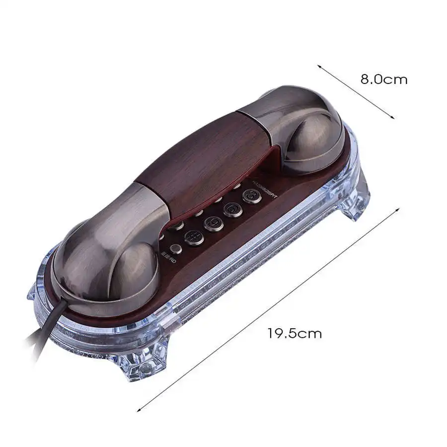 Retro Vintage Telephone European Style Old Phone Desktop Fixed Wired Wall Mounted Landline for Home Office Hotel | Компьютеры и офис