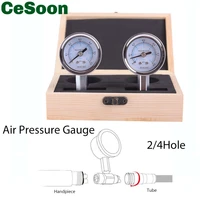2pcsbox dental handpiece air pressure test gauge turbine manometer dentist chair unit spare part hand tools 24hole accessories