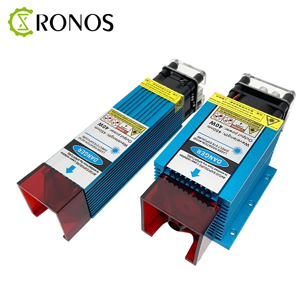 Лазерный модуль 40 Вт, лазерная головка с фиксированным фокусом, 450 нм ...