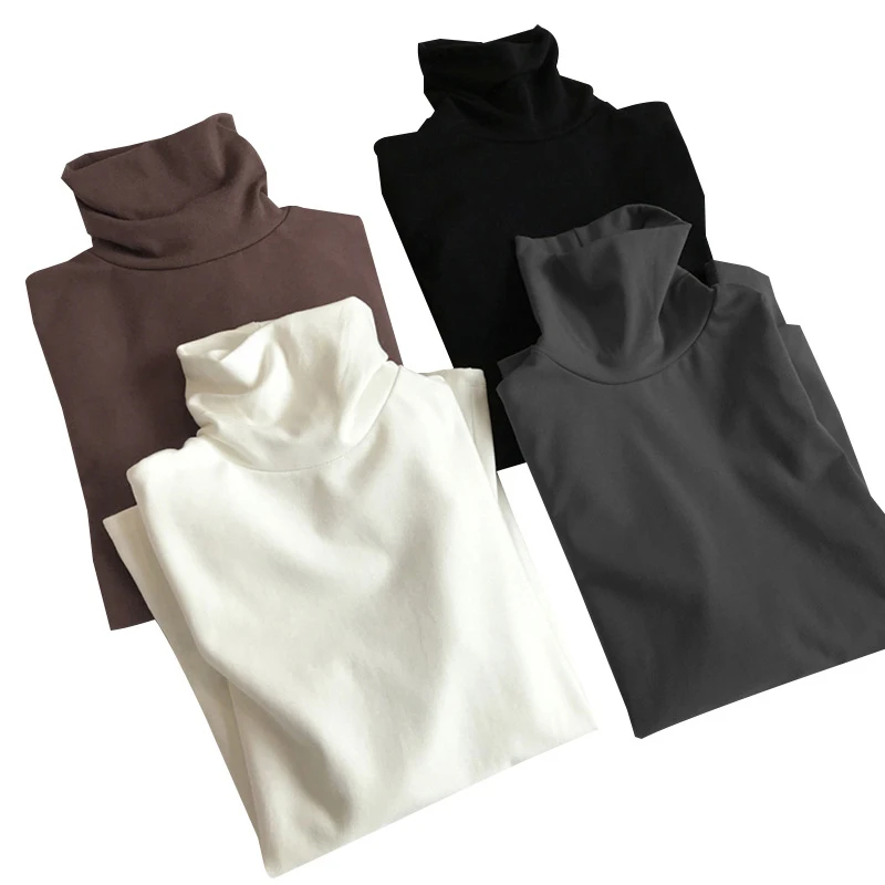 Модный двусторонний пушистый топ с воротником-поло/черепаховым воротником для