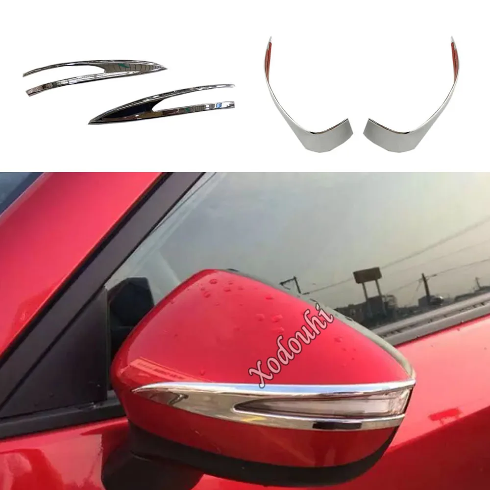 

2 шт., хромированные накладки на заднее зеркало заднего вида для Mazda CX-5 CX5 2012 2013 2014 2015 2016