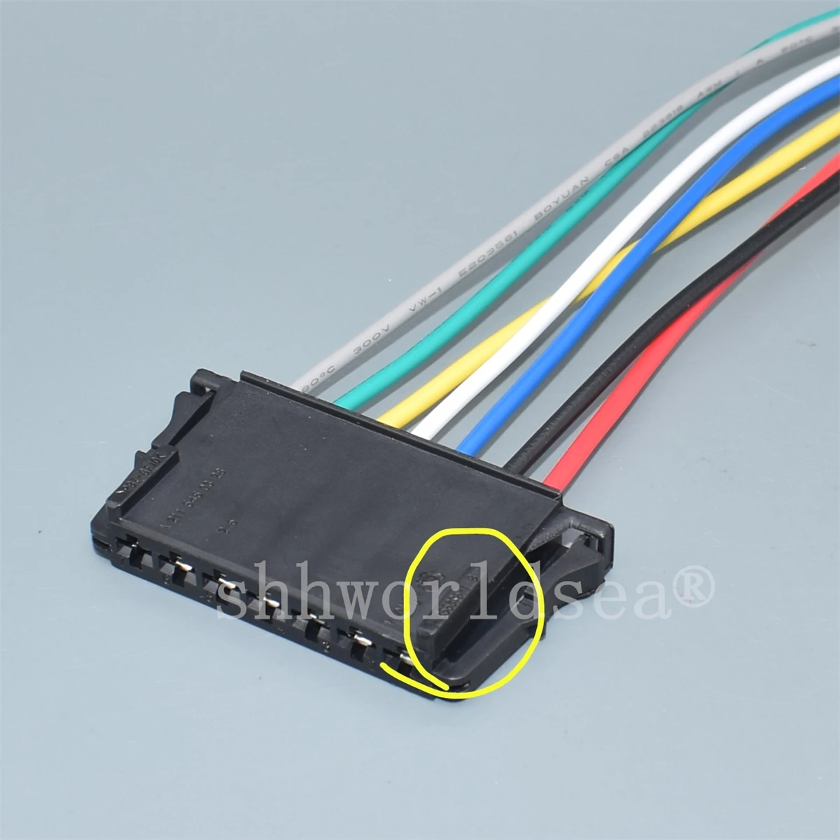 

Shhworldsea 7-луночный 1-1355396-1 A2115450328 Автомобильный пластиковый корпус Электрический разъем Автомобильный жгут проводов Герметичная розетка