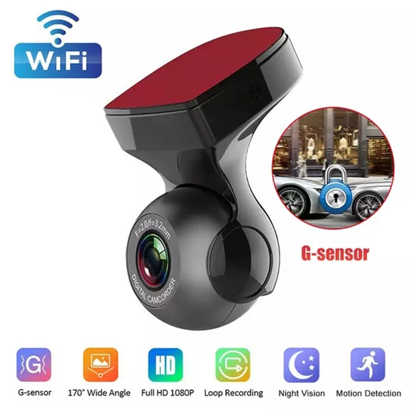 

Видеорегистратор Автомобильный HD 1080P, Wi-Fi, Gps, карта памяти 32 Гб