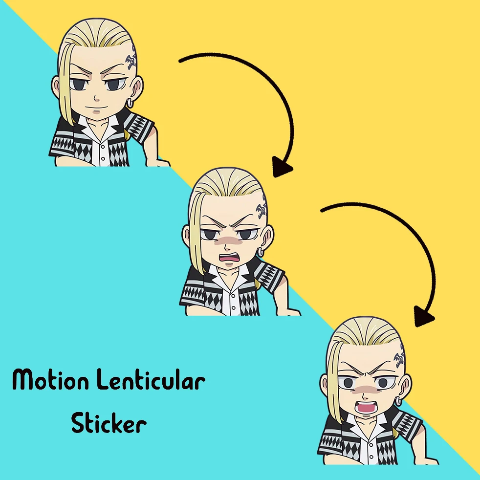 

Draken Tokyo Revengers Motion Sticker Anime Peeker Stickers Waterproof Decals