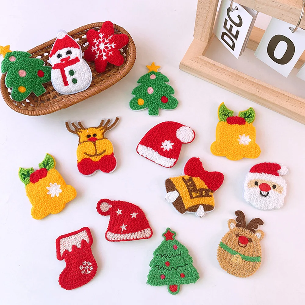 

Christmas Tree Elk Woven Hairpin Christmas Series Knitted Hair Clip Cartoon Side Clips Barrettes Crochet Xmas Hair Accessories