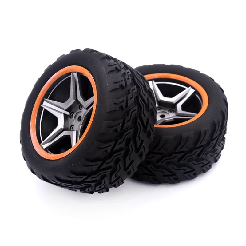 

2Pcs RC Car Tires Front And Rear Wheels Tires For Wltoys 104009 12402-A 12409 A303 RC Car Spare Parts