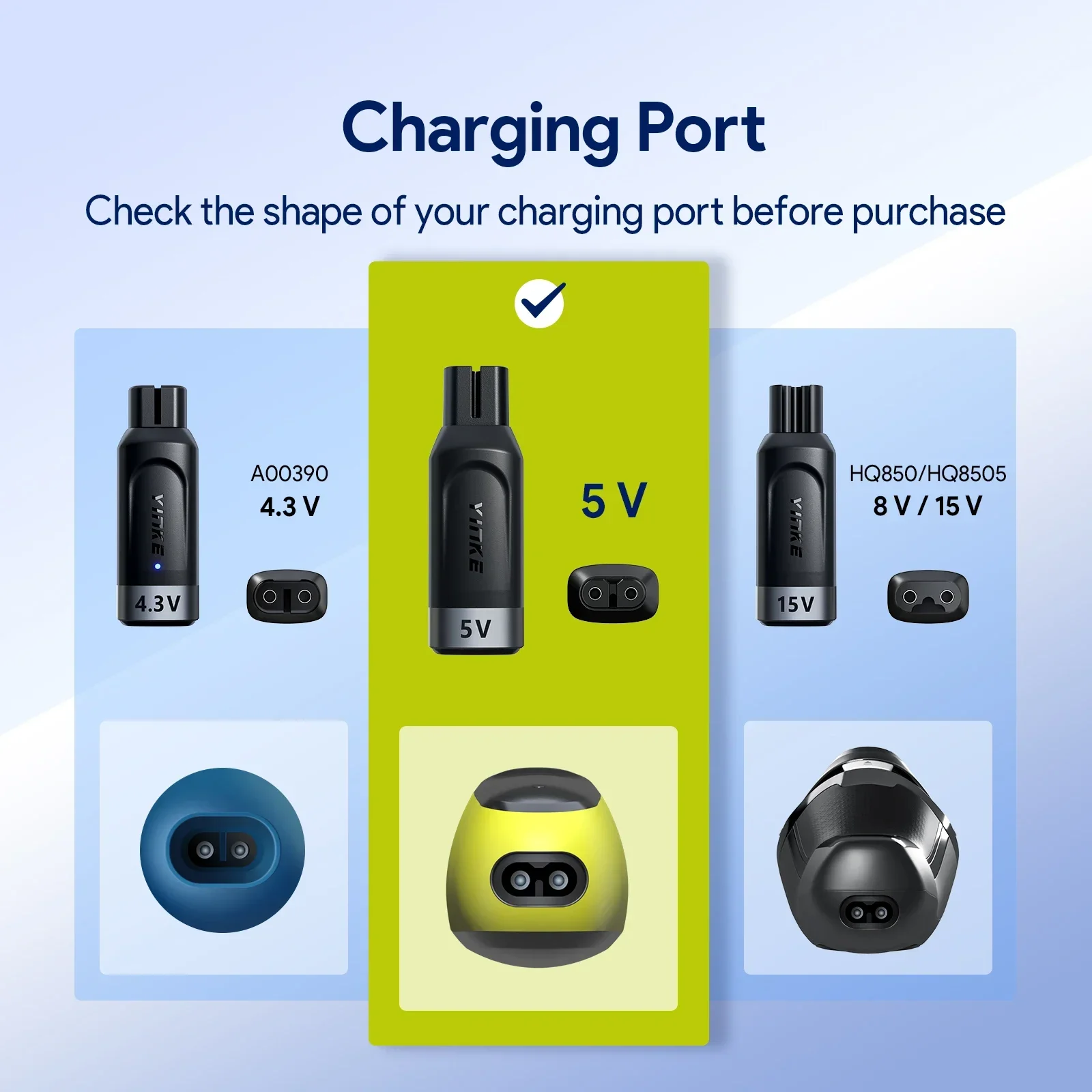 Yinke 5V Type-C адаптер для бритвы зарядный преобразователь Philips Norelco OneBlade QP2724 QP2834 QP4530