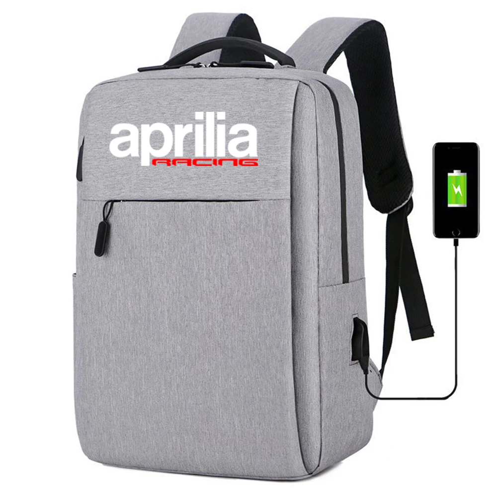 NEW FOR aprilia racing rsv4 Waterproof backpack with USB charging bag Men's business travel backpack