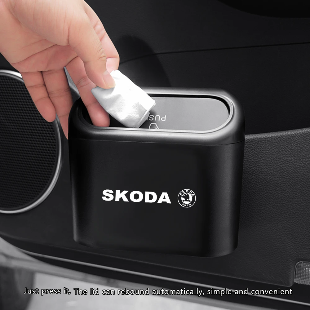 

1 Pack Car Suspended Dustbin Pressed Soot Dust Storage Box Supplies For Skoda Virs Fabia Octavia Kamiq Karoq Kodiaq Rapid