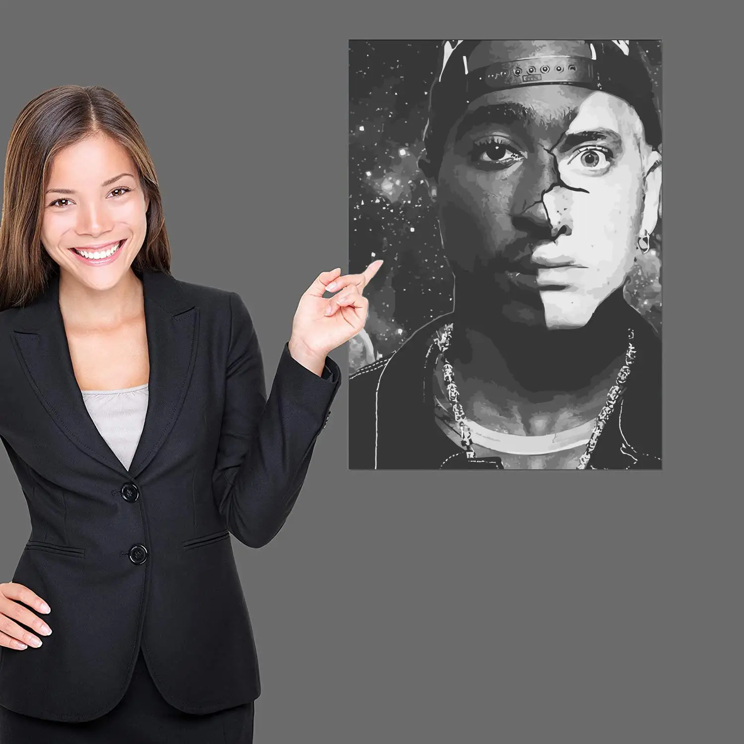 Eminem (Mugshot) плакат декоративной живописи 24x36 холст настенное искусство постеры для