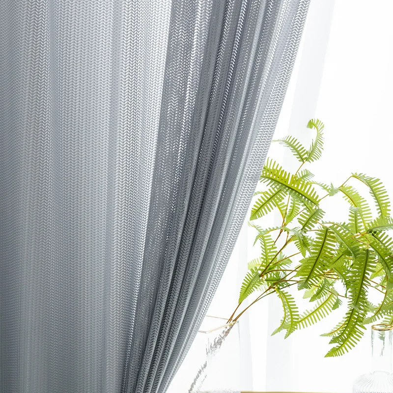

20652-SS-Double Layer Full Blackout Curtains Solid Color Insulated Complete Blackout Draperies With Black