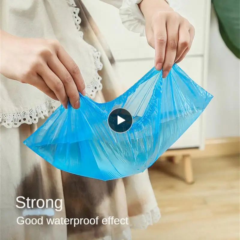 

50/ Dustproof Shoe Dust Protection Cover Non-slip Waterproof Shoe Covers Thickened For Home Rainy Factory Protective Shoe Covers