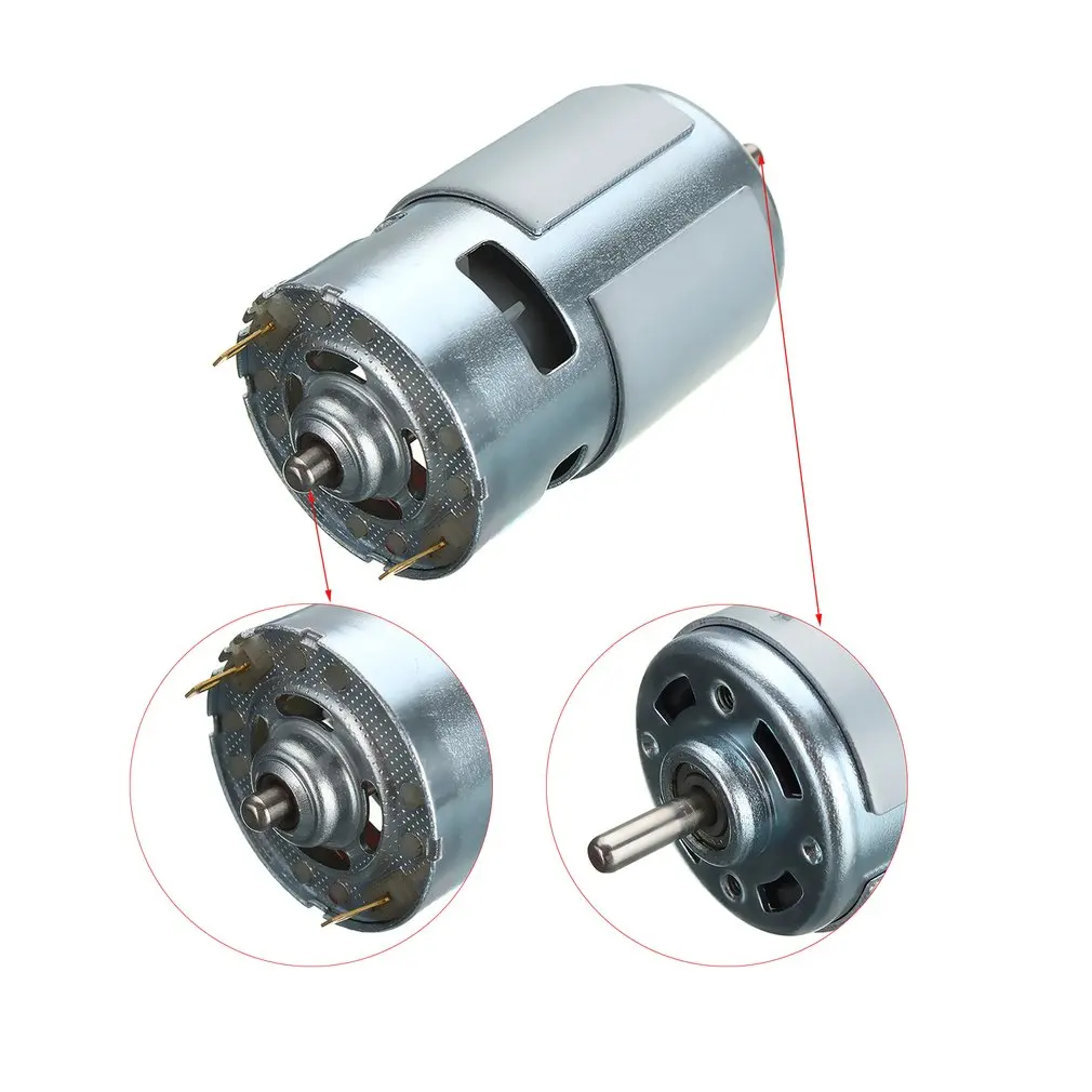 775 DC12V-24V 3500-9000 об/мин шарикоподшипник двигателя с большим крутящим моментом