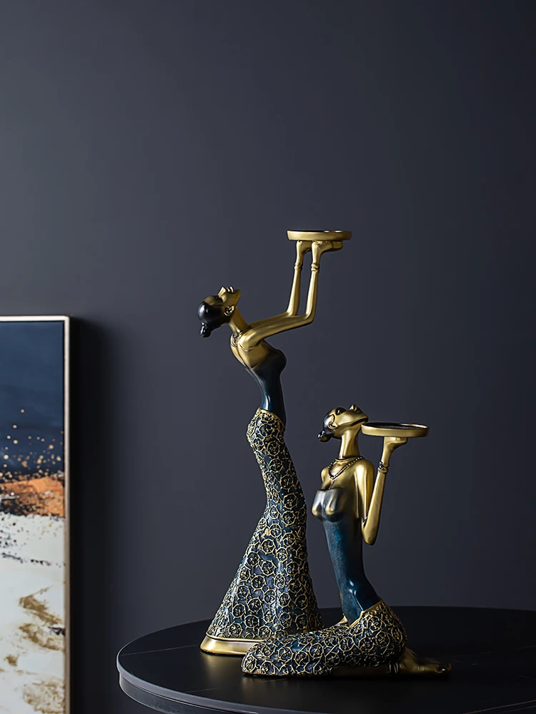 Скандинавский Золотой подсвечник ретро роскошный центральный стол для гостиной