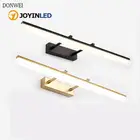 Современный светодиодный настенный светильник для зеркала, настенная лампа для ванной, туалета, 40 см, 50 см, черный, серебристый, золотой цвет, настенный светильник для туалетного столика, светильник для зеркала для макияжа