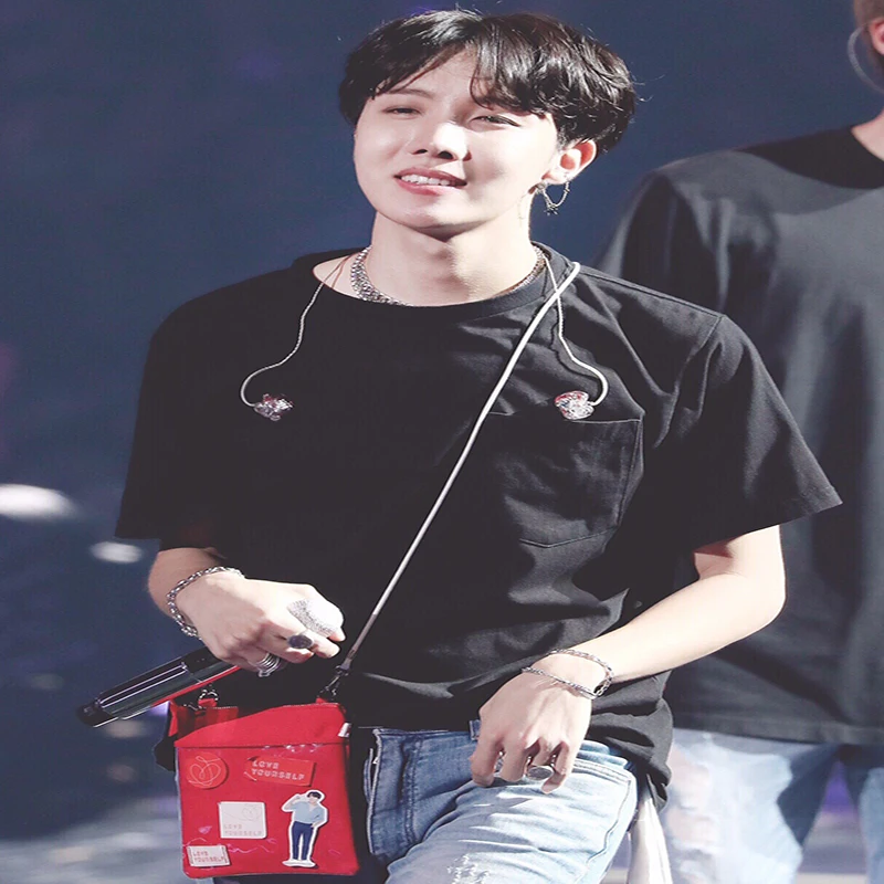 

Korean star Concert Canvas Crossbody Mini Bag red Package kpop group Should Bags pockets For Men And Women