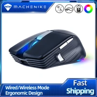 machenike m531 wireless mouse ergonomic gaming mouse 2 4ghz wireless mice 4000 dpi rgb programmable rechargeable paw3220