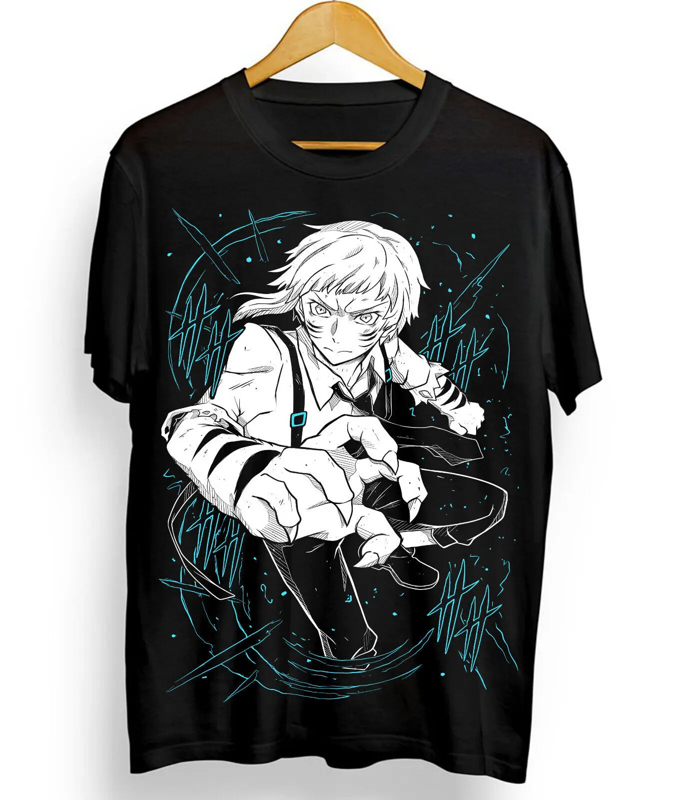 Футболка бродячие псы Bungou Dazai Chuuya Nakajima atсуши рубашка Akutagawa всех размеров