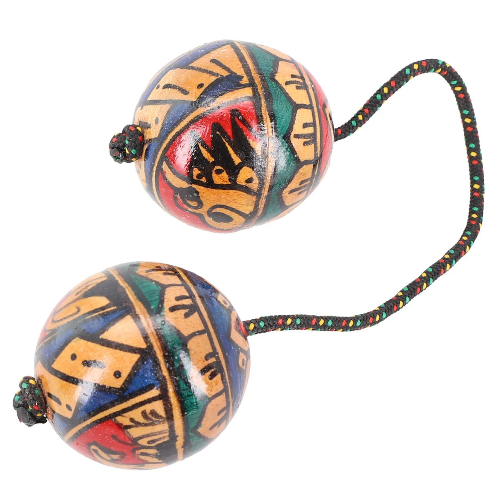 

High Quality Sand Ball Wooden 1Pcs 5cm Diameter Asalato African Fingertip Ball Percussion Musical Shakers Hythm