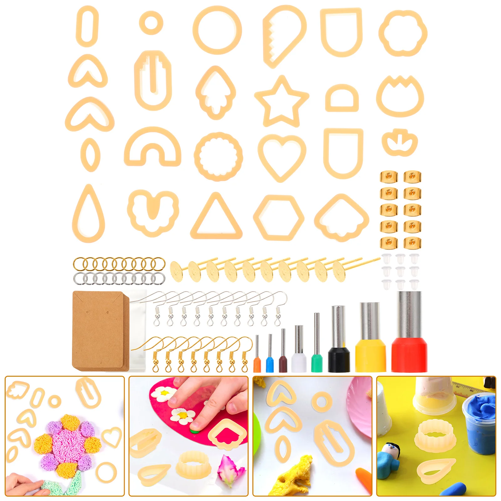 

Clay Plastic Unique Earrings Cutting Mold Hollow Cutters Craft Stainless Steel Dangle