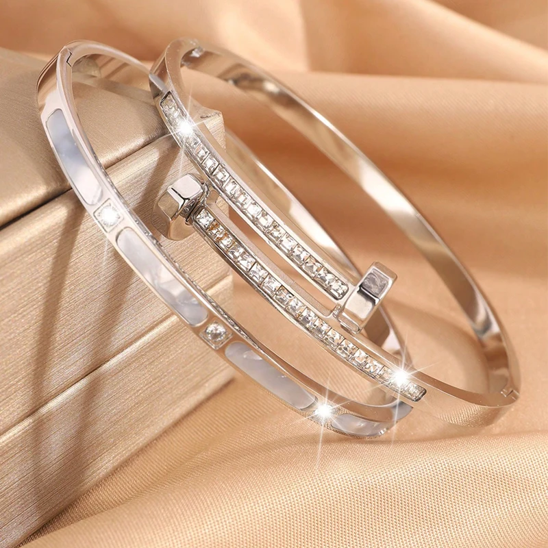 FEEHOW браслет из 2 предметов золотой змеевидной серии для женщин золотые браслеты