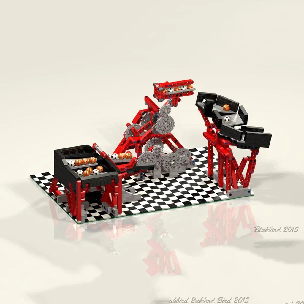 

Moc-117396 track marbles 1255pcs assembled building blocks to send 20 balls