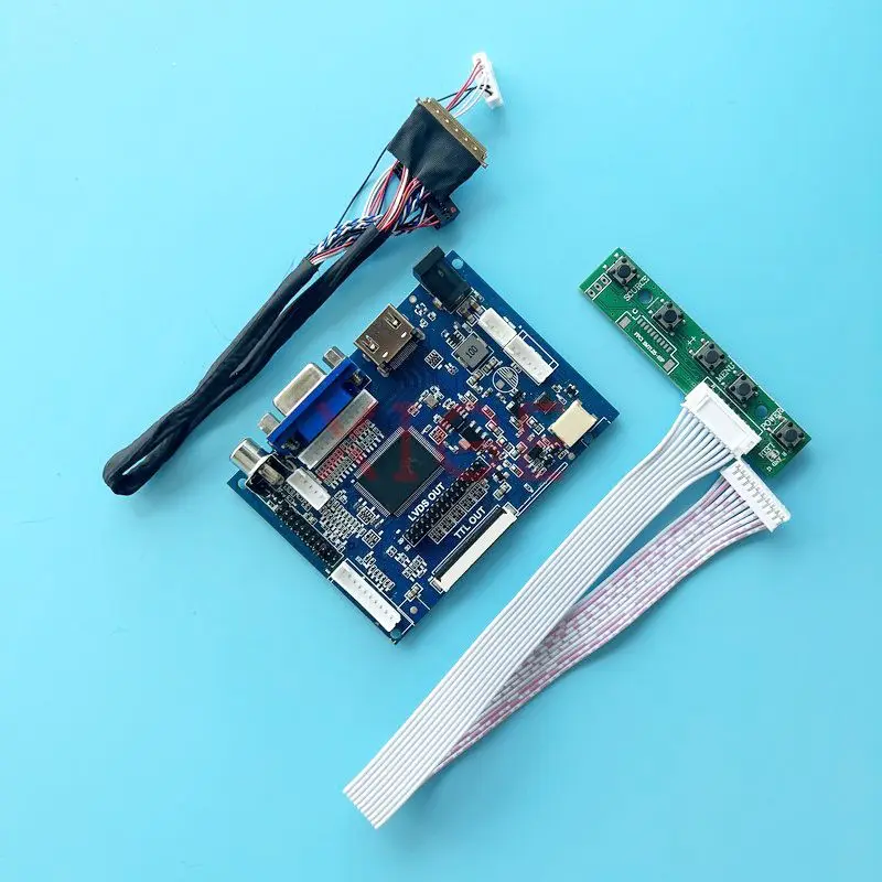 

Controller Driver Board Fit LTN116AT06 LTN116AT07 40-Pin LVDS 11.6" 1366*768 HDMI-Compatible DIY Modify Kit LCD Monitor 2AV VGA