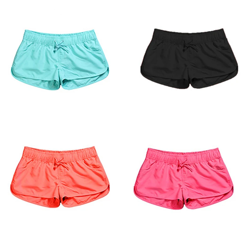 

GAOKE New 2023 Summer Casual Shorts Women Fit Solid Available Shorts Loose Elastic Waist Breathable Women Fashion Shorts