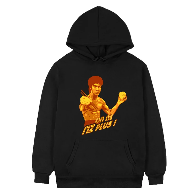 

Hooded Sweatshirts Men Women Bruce Lee Hoodies Printed Hoodie Casual Long Sleeve Streetwear Cool Pullover