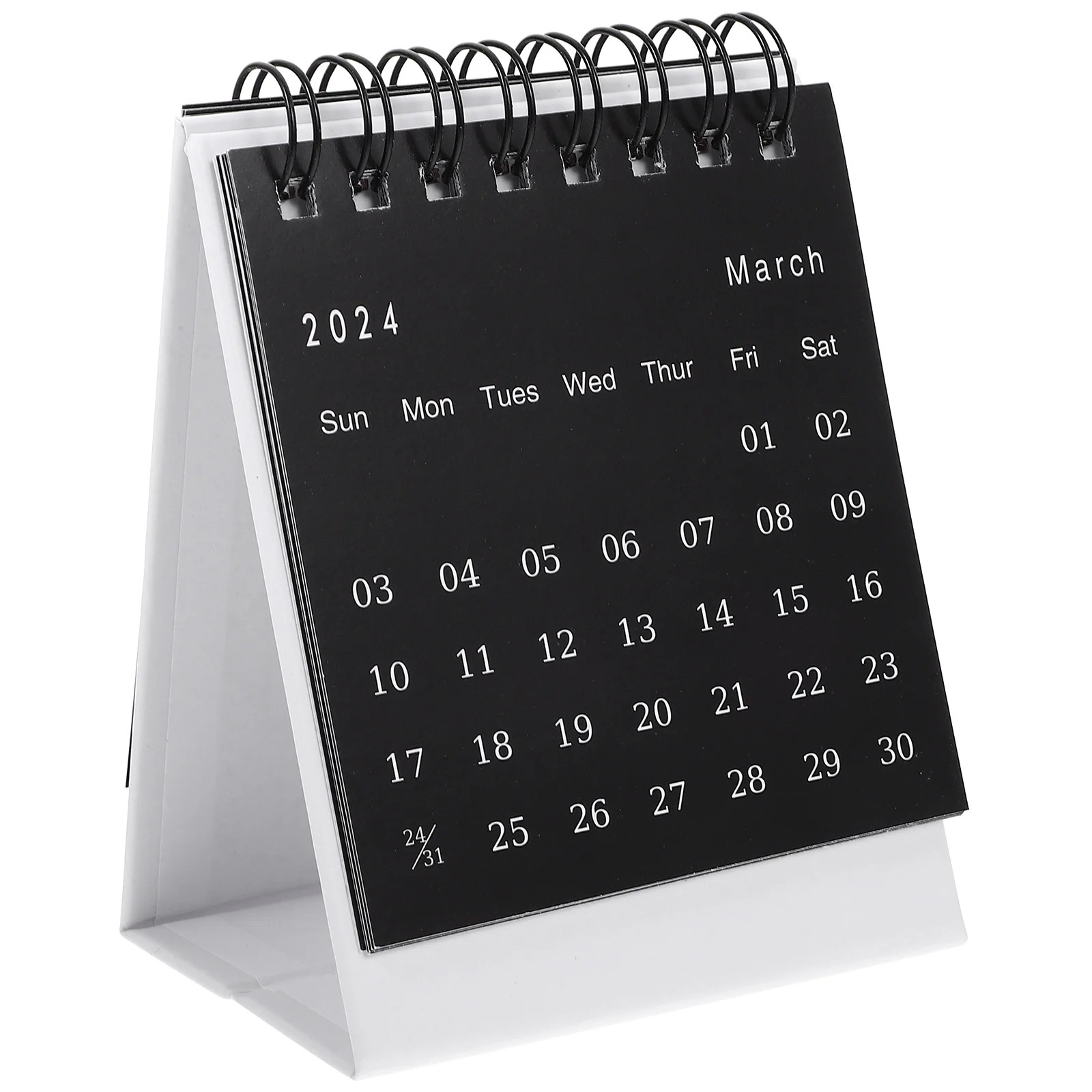 

Decor Miniature Calendar Desk 2023-2024 Standing Flip Desktop Table Small Office