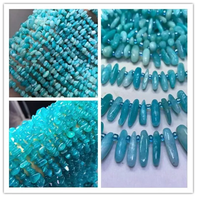 Бусины россыпью зеленый Амазонит барокко 6-8 мм оптовая продажа для самодельных