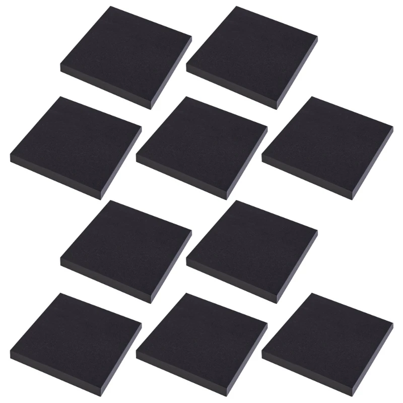 

10 упаковок простых квадратных липких заметок, черный самоклеящийся набор заметок для записей, блокноты для записей, маркеры для страниц, блокнот для офиса, школы