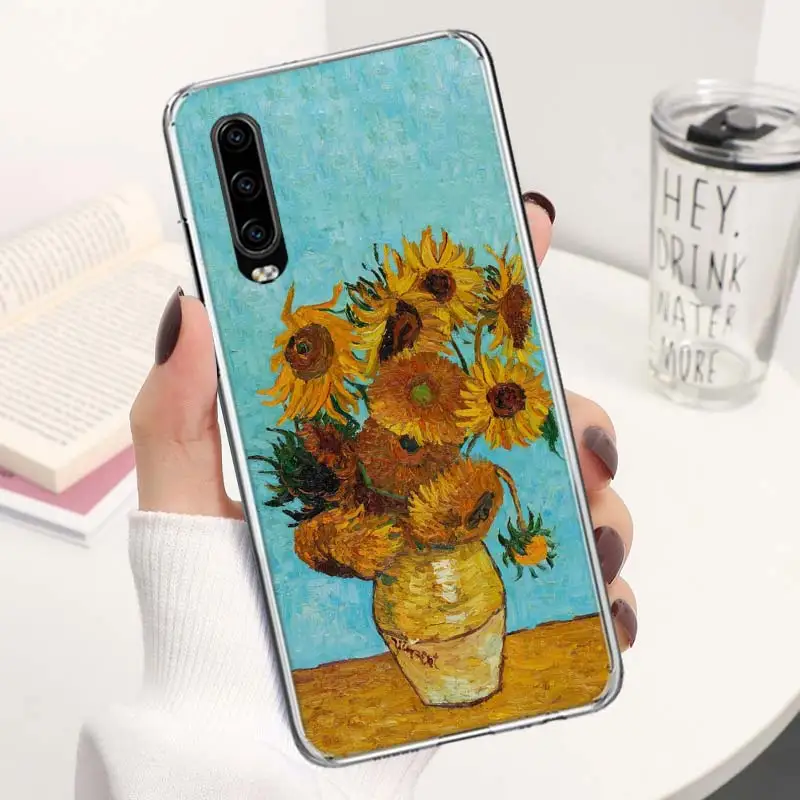 Картина маслом Ван Гога оболочка Женская для P30 P40 Lite P20 P10 P50 Mate 20 30 40 10 Pro Роскошный