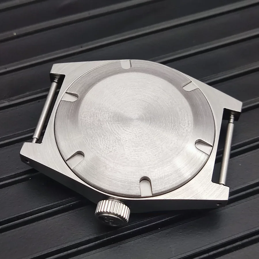 38MM Men's Watch Case for Japanese NH35 Movement Sapphire Glass Brushed Stainless Steel Case Fashion