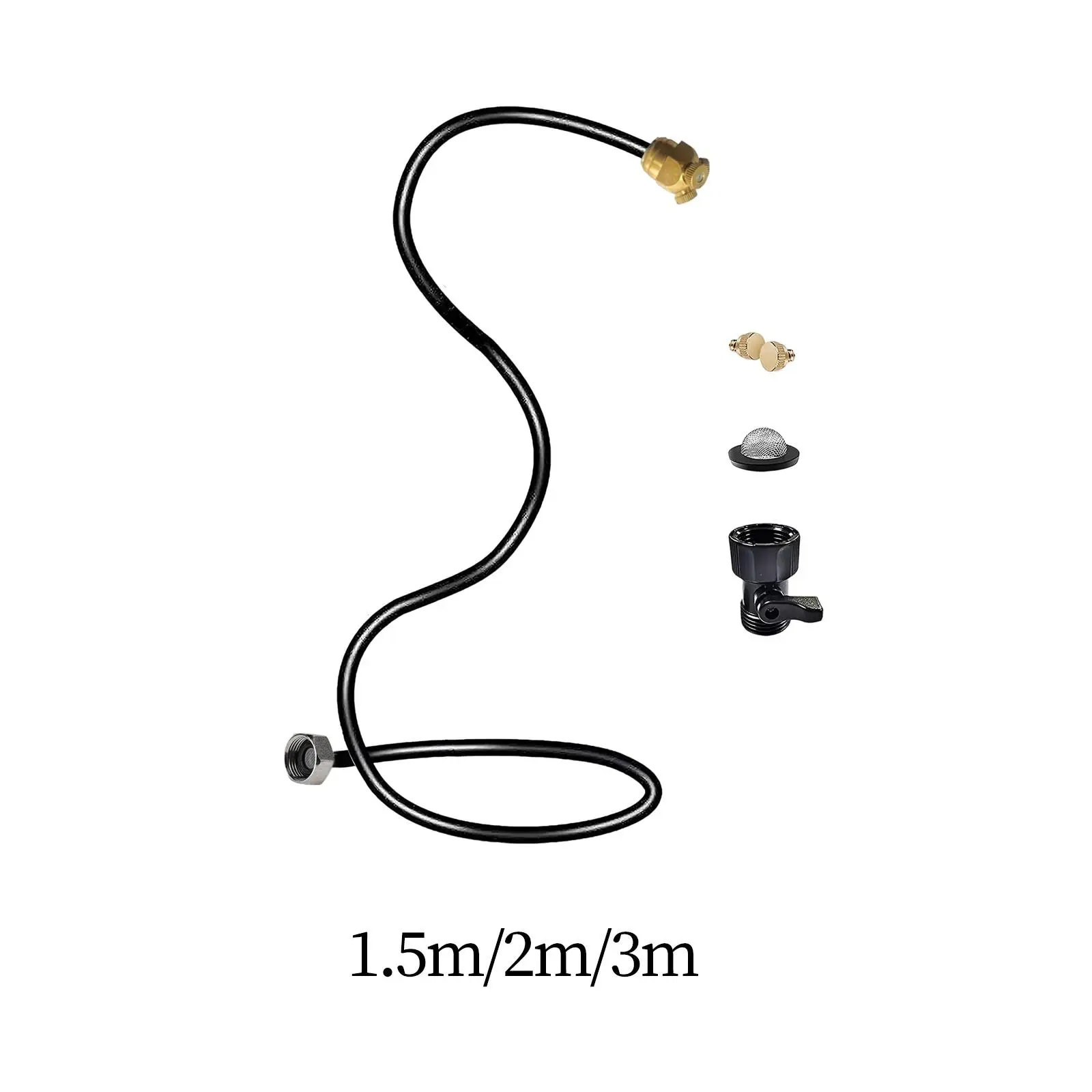 

Garden Misting Sprayer Hose with 3 Head Irrigation for Greenhouse Bird Bath