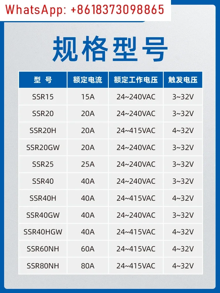 SSR-15A/20A/25A/40A маленькое твердотельное реле YUDIAN DC Control AC