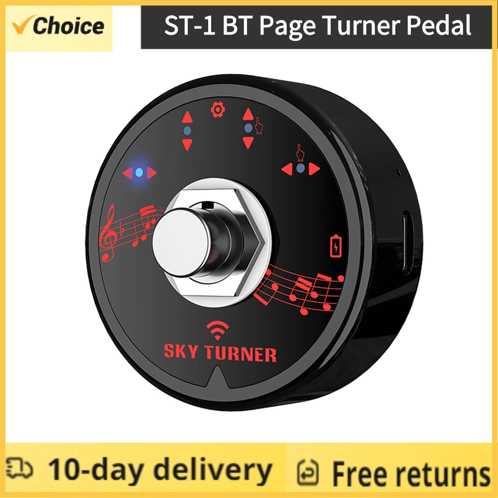 ST-1 BT Page Turner Беспроводной ножной переключатель для планшетов Смартфоны