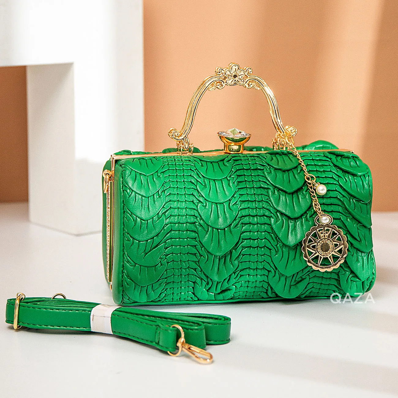 2023 New Luxury  PU Leather Bag for Women Casual Tote High Qualtiy Patent Leather Shoulder Purses Elegant Dinner Noble Purse