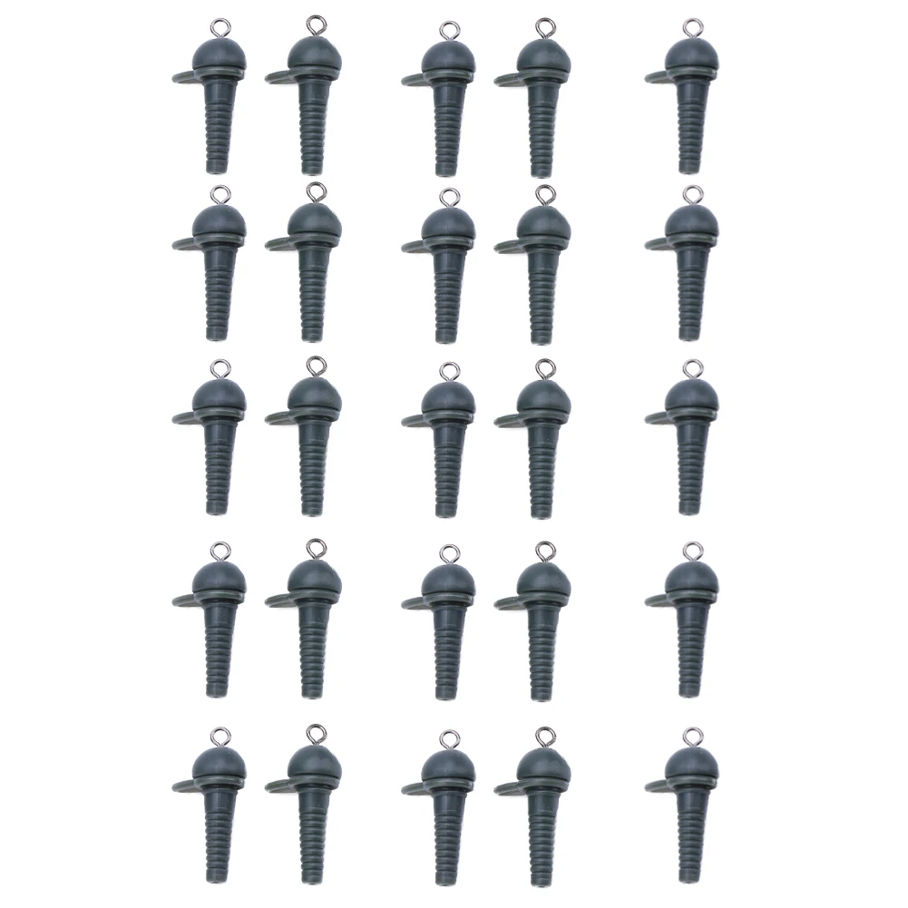 

Durable PVC Soft Safety Lead Clips With Swivel Carp Fishing Tackle Tool Equipment