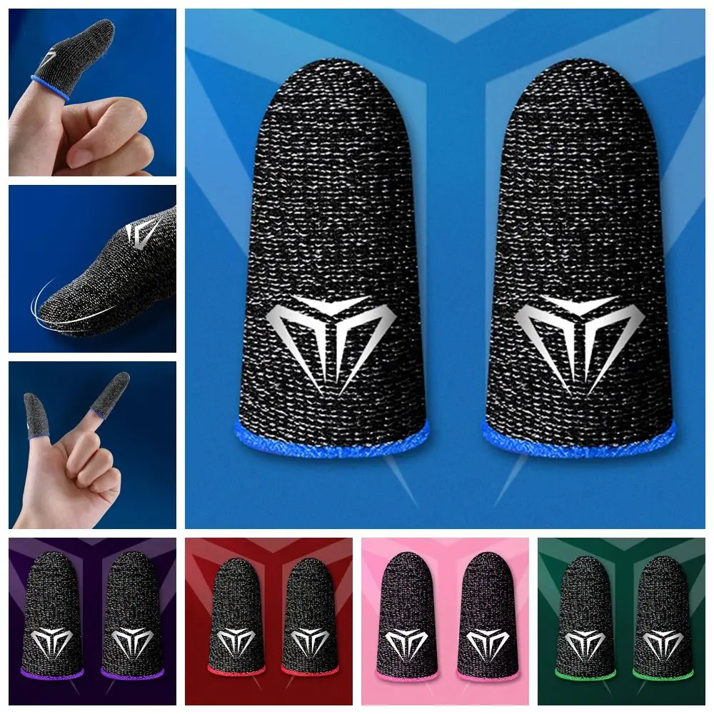 

1 Pair Boy Gift Cover Sweatproof For Gamer Anti-slip Game Fingertip Gloves Finger Cots Touch Screen