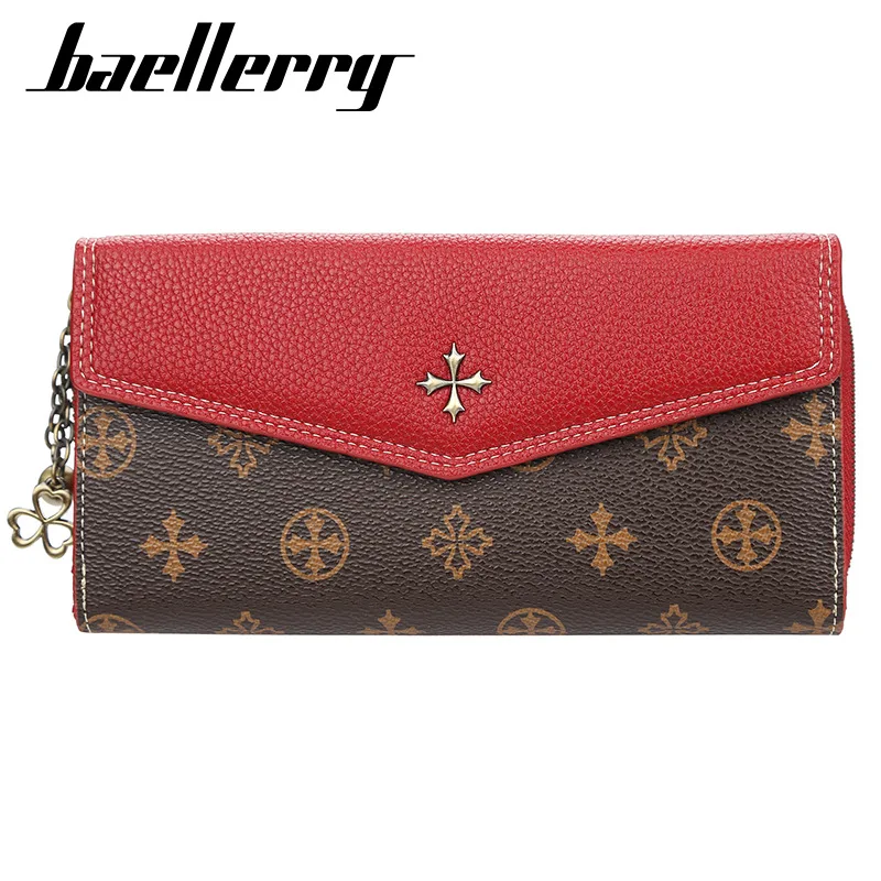Women PU Leather Long Wallet Fashion Female Coin Purses Cellphone Clutch Card Holder 8Z