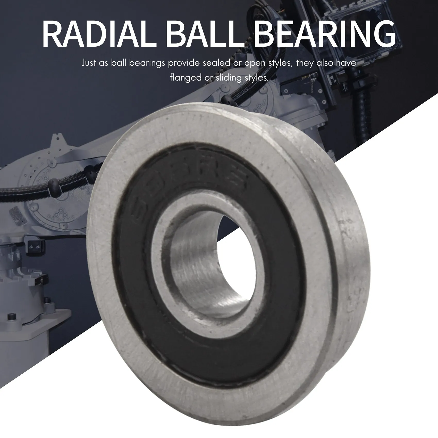 10 шт. F695-подшипник 5X13X4 мм фланцевый миниатюрный глубокий паз F695RS для 3D-принтера