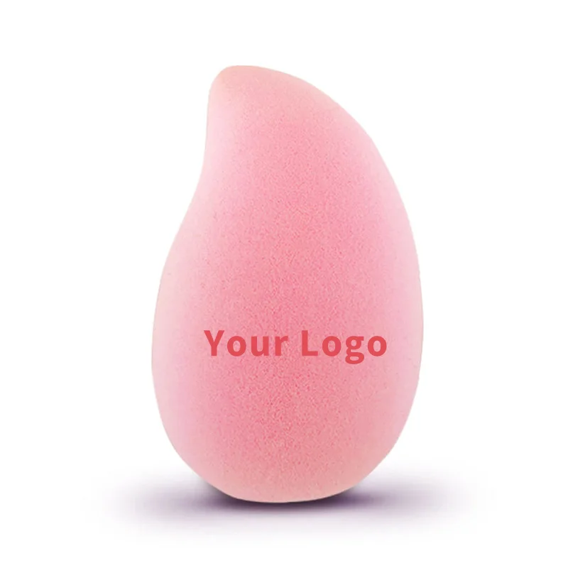 50pcs Custom Logo Latex-free Pink Mango Beauty Cosmetics Sponge Graient Fruit Peach Blue Avocado Makeup Blender Design Sponge