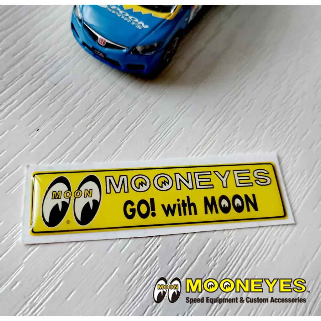 

JDM 3D мультяшная эпоксидная наклейка велосипедные водонепроницаемые наклейки для Mooneyes мотоаксессуары