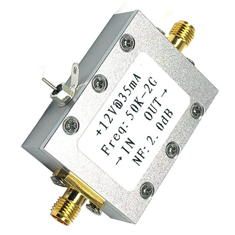 

50K-2G LNA Low Noise Amplifier High Gain 31DB Flatness RF Amplifier